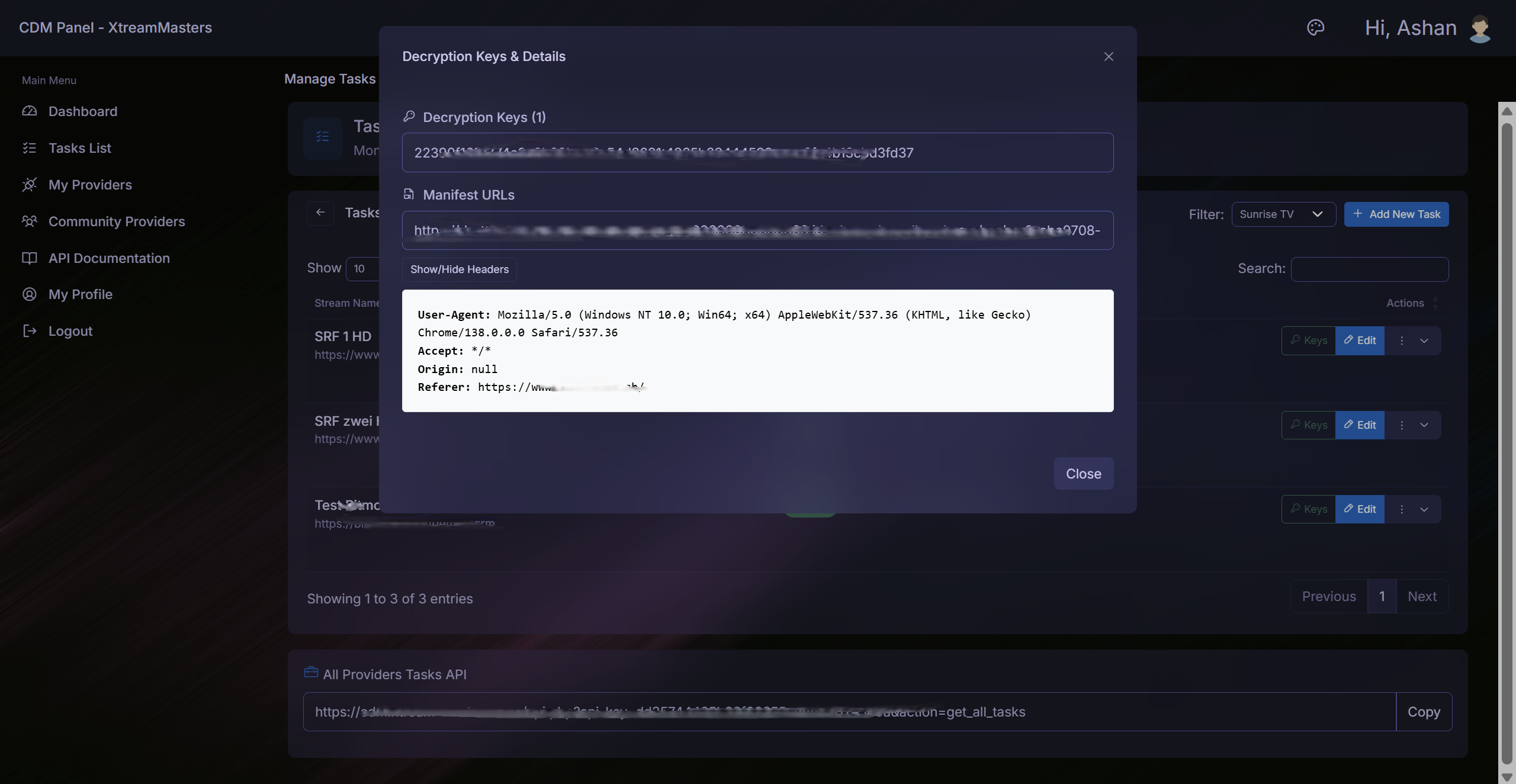 Chrome CDM Decryptor - Dump MPD & Keys