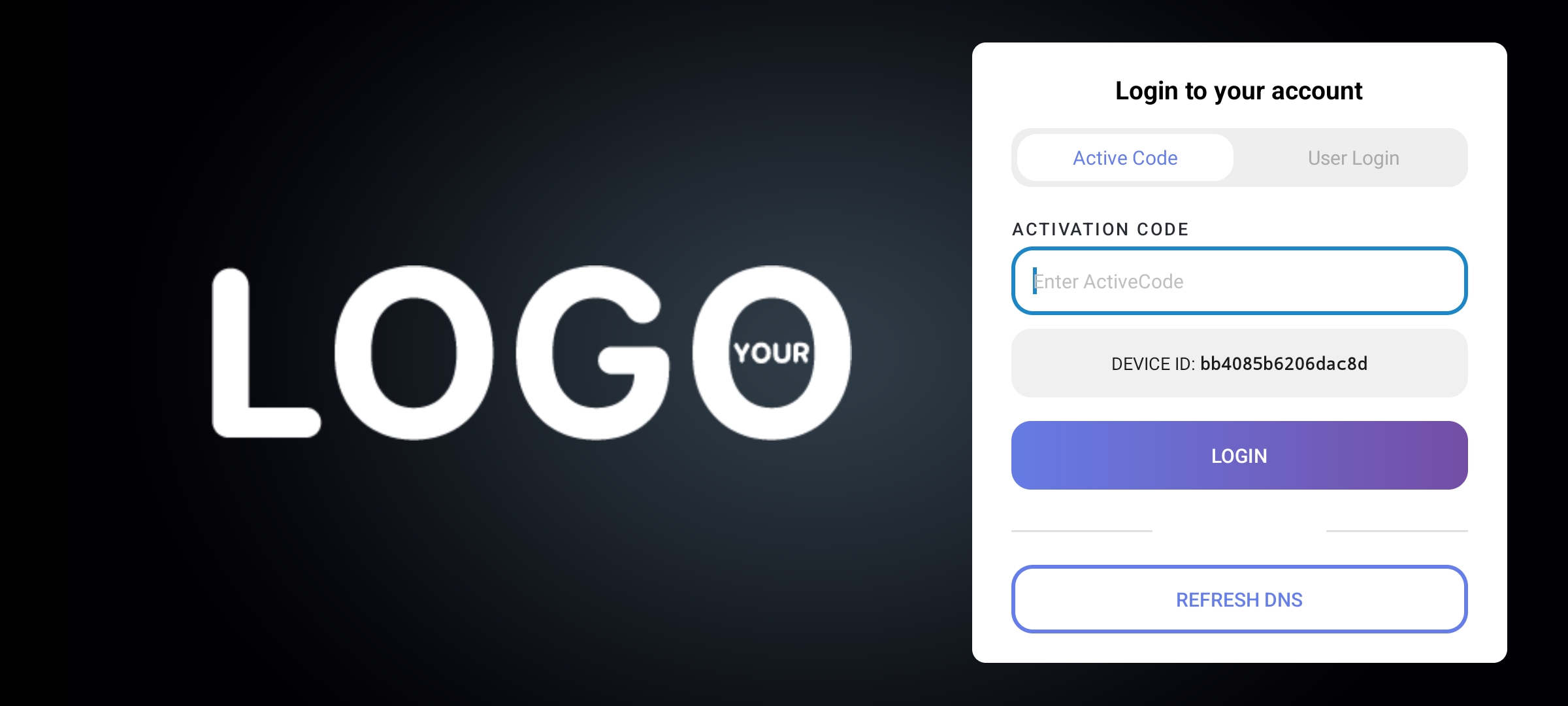 IPTV OTT Activecode 2in1 Player Android App